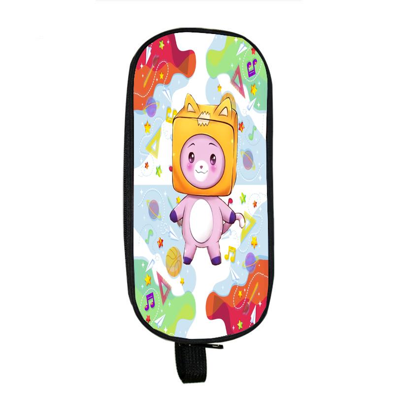 Lankybox Boxy And Foxy робот-пенал большая коробка для хранения портативная сумка для ручек для девочек двухслойная школьная сумка Kawaii чехол для канцелярских принадлежностей