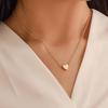 Korean Fashion Peach Heart Pendant Necklace for Women