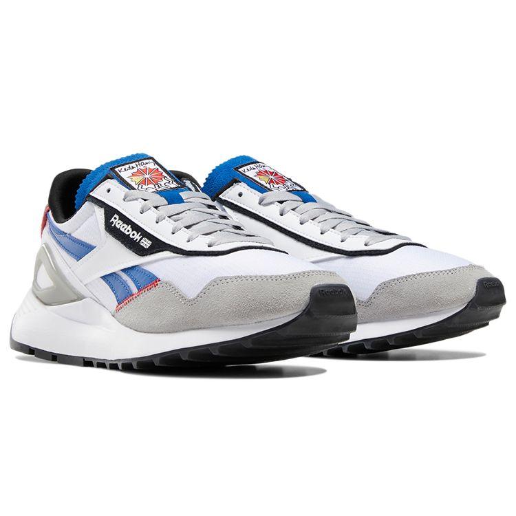 Keith Haring x Reebok Classic Leather Legacy AZ Танцующие фигуры Принт на пятке Унисекс Кроссовки Белая обувь-Белый Чистый серый-3 GZ1457