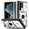 Чехол для Samsung S26 Ultra S25 S24 S23 Plus S25 FE A57 A56 A37 A36 A17 A16 5G Сверхпрочный с защитой камеры, вращающаяся на 360 градусов подставка-чехол