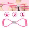 2Pcs 8Shaped Pull Rope Chest Expander Elasticity Belt Stretching Strap Yoga Fitness Equipmentpink