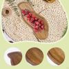 Wood Serving Tray Food Dish Appetizer Dinner Versatile Snack Plate, Platter for
