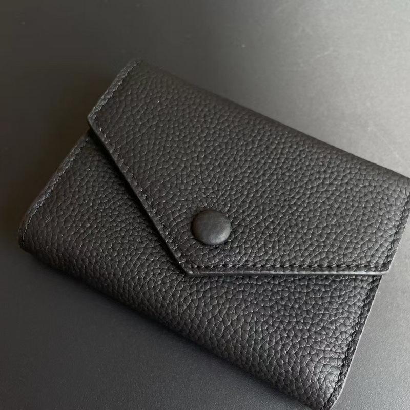 Кошелек Женский Новый Кожаный Скидка 30% Кошелек Первый Слой Коровья Кожа Мешочек для Мелочи Универсальный Тренд Короткий Маленький Карманный Кошелек