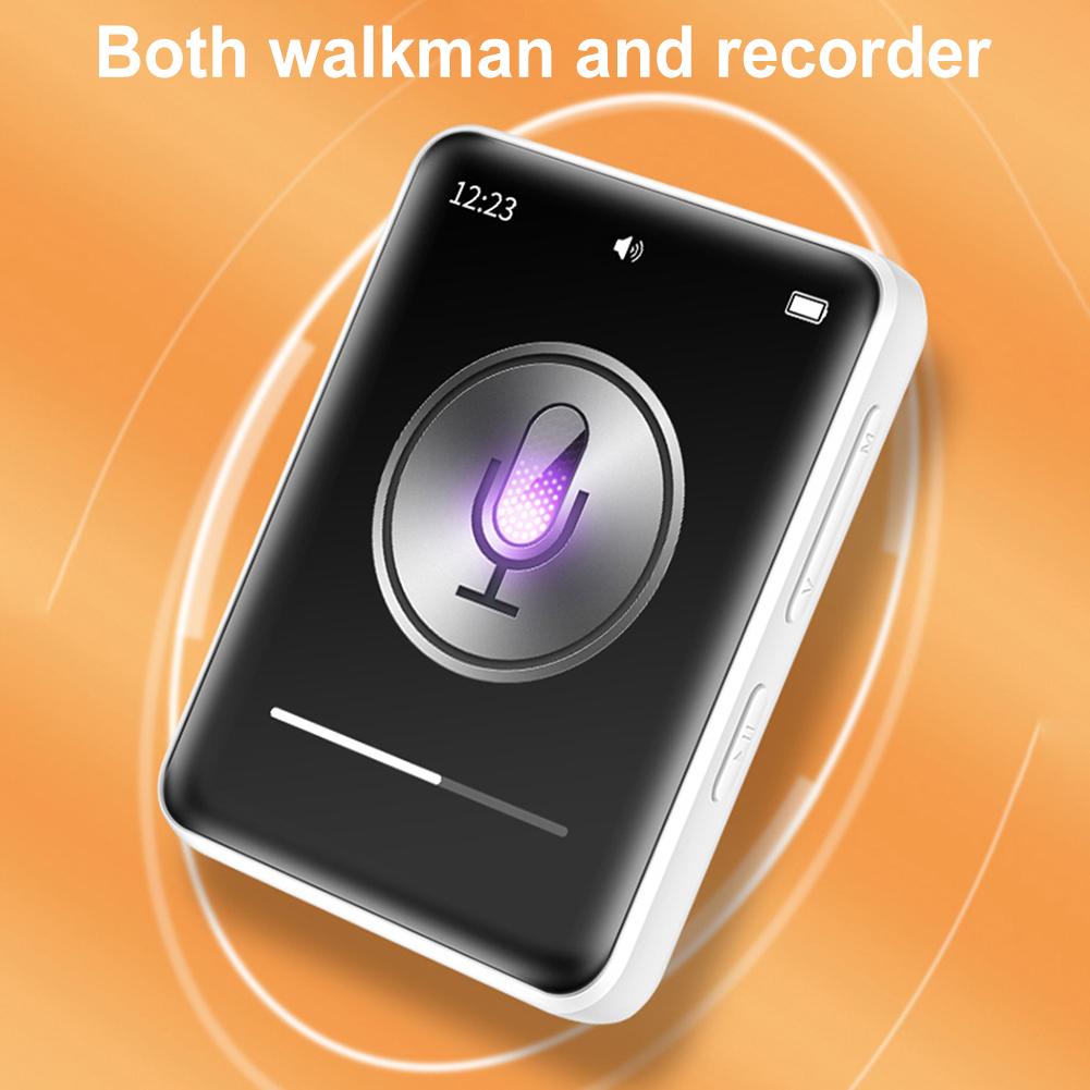 Новый MP3-плеер 2025 года Bluetooth 5.2 MP4 Музыкальный плеер 1,77-дюймовый сенсорный экран Музыкальный плеер с FM-радио Спортивный Walkman До 128 ГБ