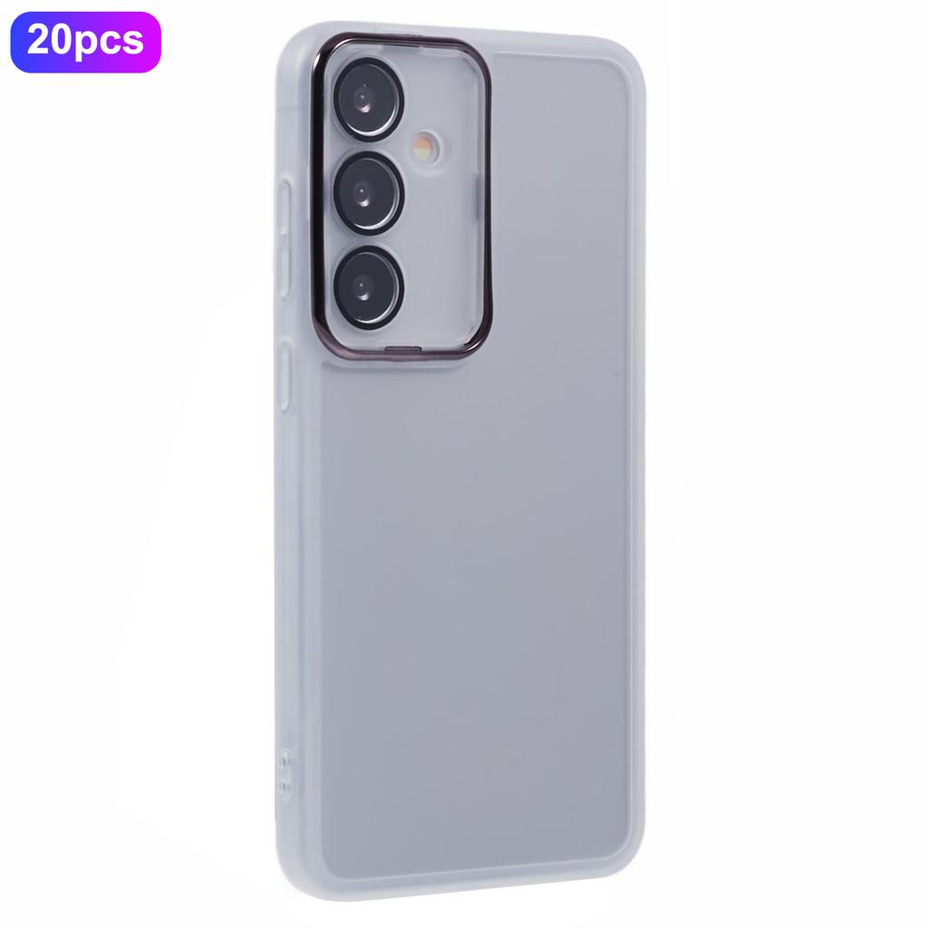 Bulk Purchasing 20Pcs For Samsung Galaxy S25+ Case Electroplated Camera Frame TPU Phone Cover Precise Cutouts