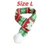 Thick Knit Cat Santa Hat Elastic Strap Pet Winter Warmer Christmas Dog Scarf  Festive Costume