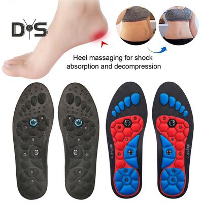 1 пара магнитотерапевтических стелек, акупрессурные массажные стельки для мужчин и женщин, вставки для ног, улучшающие циркуляцию крови, снимающие давление