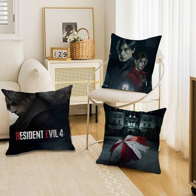 Canvas Painting Game RRESIDENT EVIL 4545cm Cushion Cover Pillow Cover Decor Pillowcase Home Pillowcase For Couch Pillow