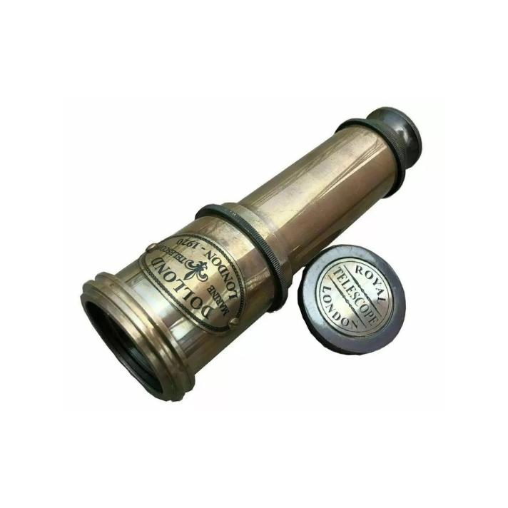 Морской морской телескоп, старинная латунная пиратская подзорная труба, винтажный прицел