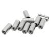 10 Pcs Round Connector Nut M8x1.25 Female Thread L25mm Rod Coupling Nuts Stainless Steel Threaded Sleeve Rod