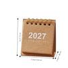 Standing Base 2027 Desk Calendar Mini Flip Calendar New Mini Calendar  Daily Planning