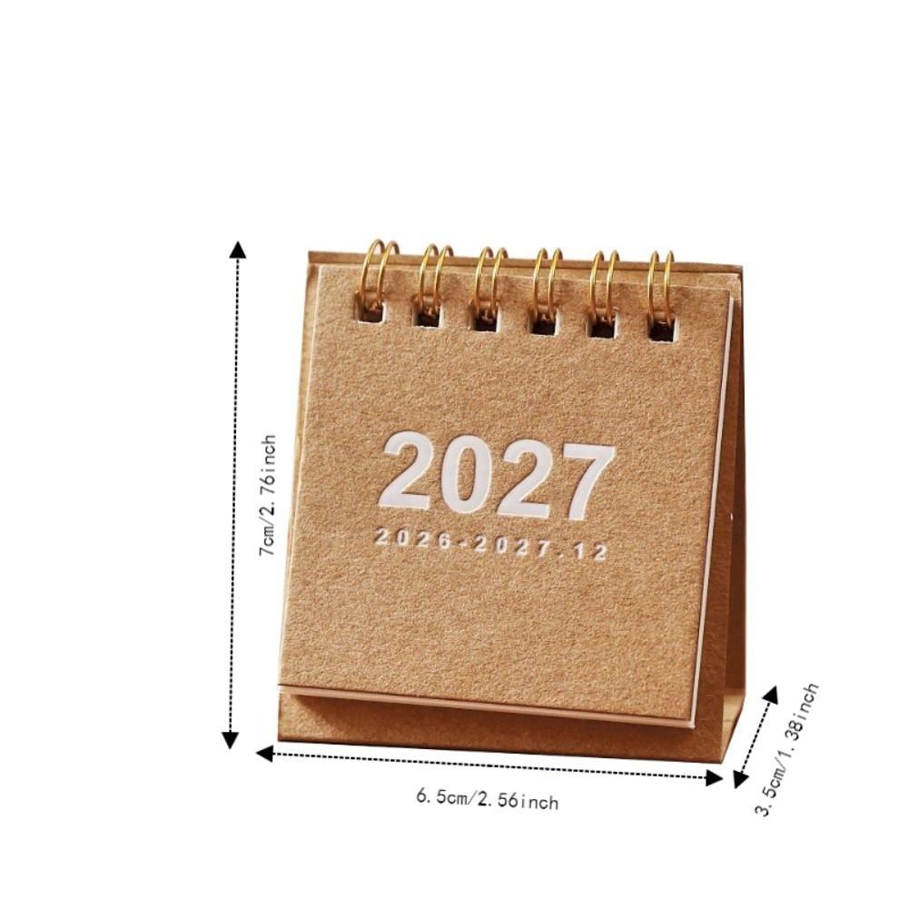Standing Base 2027 Desk Calendar Mini Flip Calendar New Mini Calendar Daily Planning