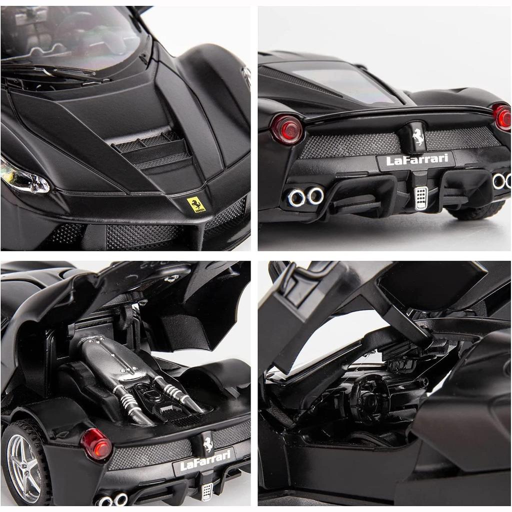 1:32 Scale Car Model, Pull Back Car with Sound and Light for Kids Boy Girl, Metal Body Door Opened