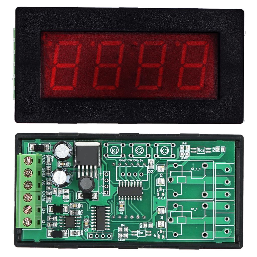 PLC Display LED Serial Port Meter Communication 4‑Digit DC5‑36V for MODBUS‑RTU RS485