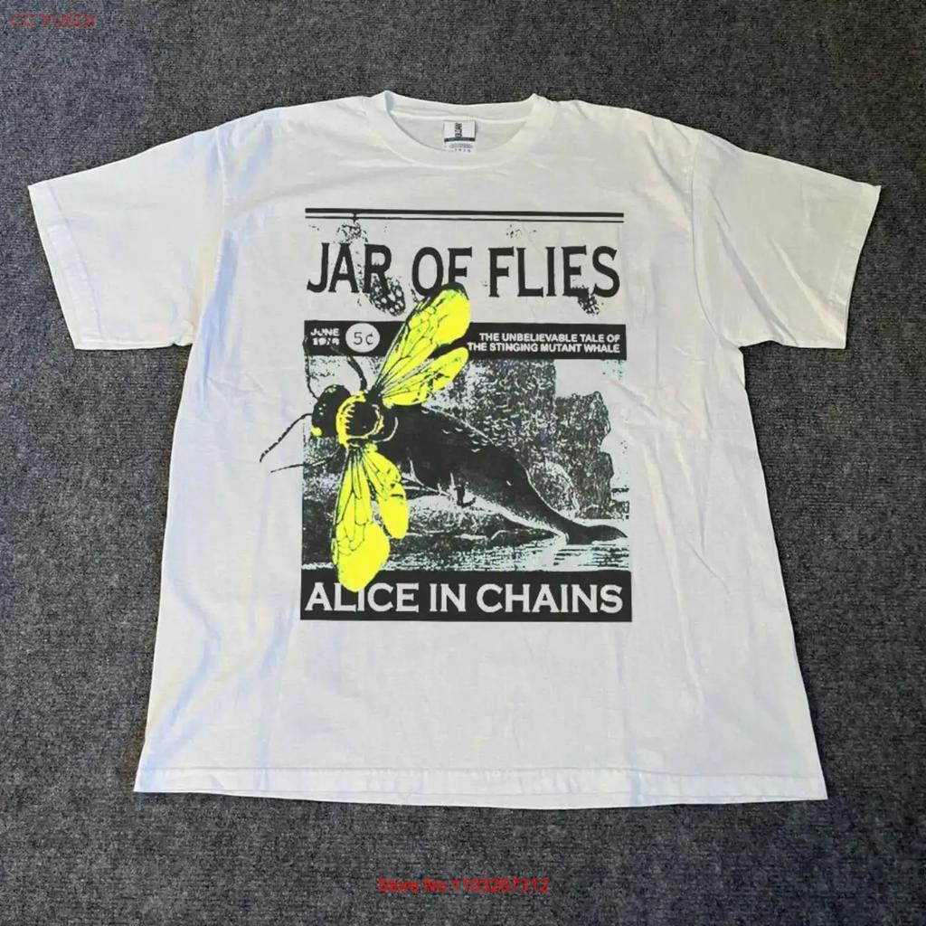 Alice In Chains Jar Of Flies Albums Tour Black T Shirt Tee Nh19358 Vintage Streetwear Breathable Versatile