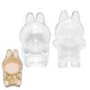 1/2Pcs Clear Figure Display Cases with Keychain High Durability Transparent Portable Dustproof Mini Doll Protective Covers