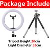 LED Selfie Ring Light Photography Video Light 33cm RingLight with Phone Stand Tripod Fill Light Dimmable Lamp Trepied Streaming