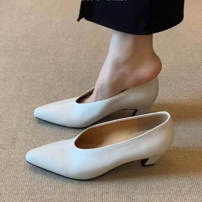 Мода Новый Стиль Острый Носок Женские Сандалии Туфли на Высоком Каблуке Женские Шлепанцы Слингбэк Тренд Платье Мелкие Лоферы Лето Элегантные Туфли