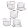 Uxcell Tea Strainers, Tea Strainers, Spice Filters, Stainless Steel, 70mm Diameter, Round Mesh, Pack of 5