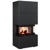 Modular Fireplace NBC/EASY BOX 7 kW Ø 160 Steel Casing Black