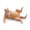 Simulated Lying Orange Cat Model PVC White Cat Figurine Statue Sculpture Decoration Ornament Kids Educational Animal Toy