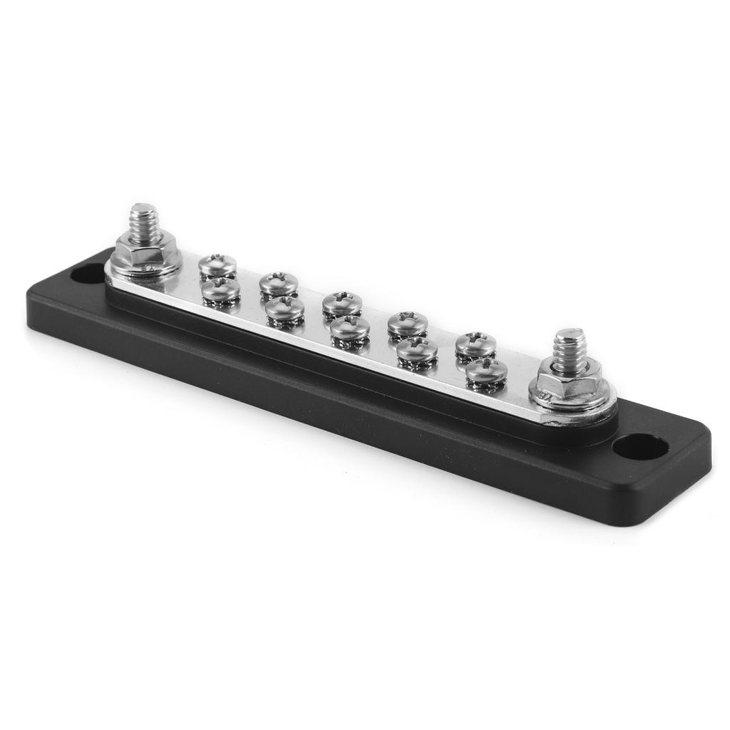 150A Bus Bar 10 Point Electric Terminal Board Block Dual Row for RVs Motorcycles Marine