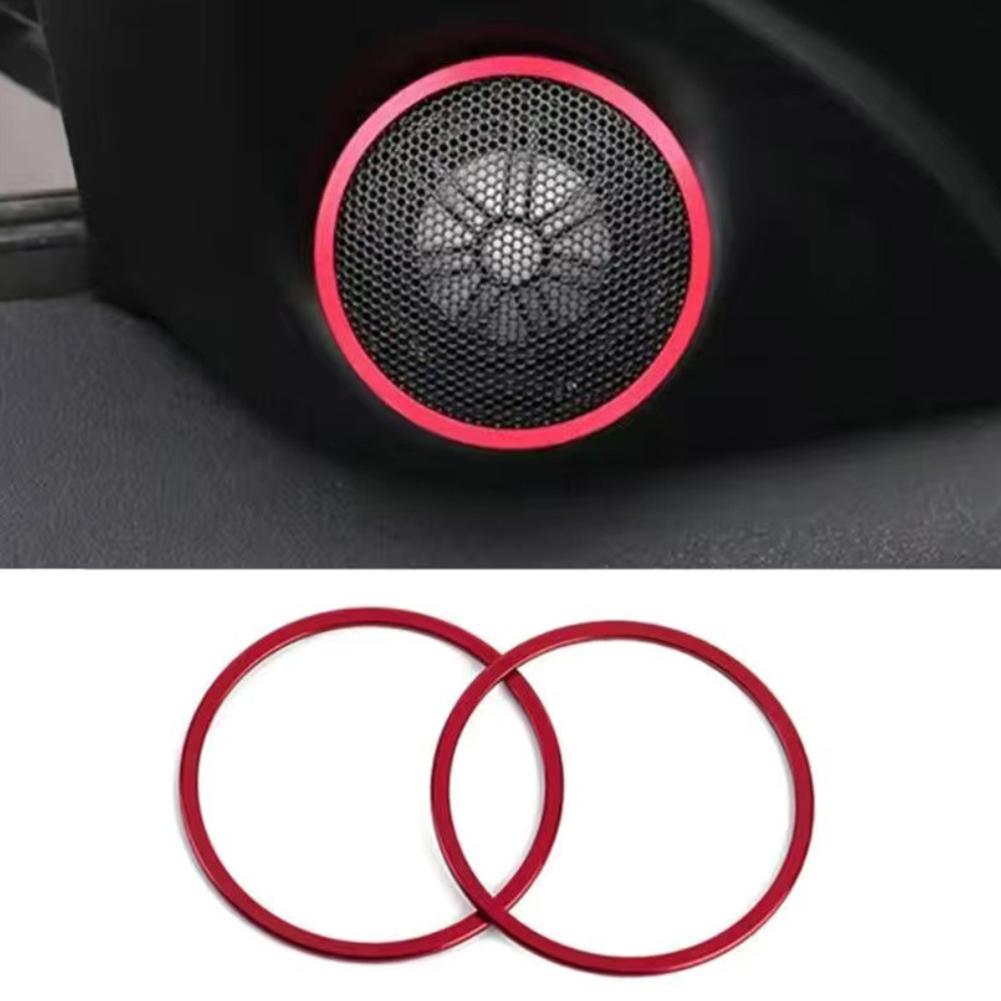 For Range Evoque Convertible Ember Edition 2013 2019 Speaker Cover Trim for Car Door in Aluminum Alloy Material