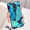 Retro Banana Leaf Flower Black Silicone Phone Case For Redmi Note 8 7 Pro S 8T for Redmi 9 7A Cover Shell