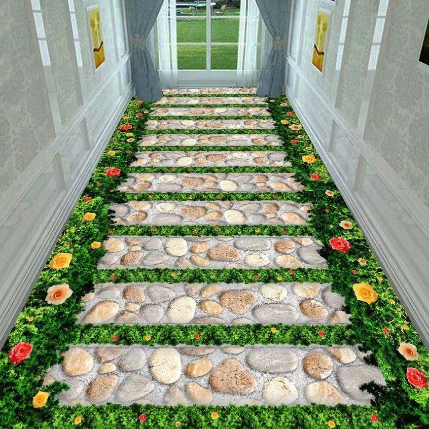 3D ковер, дверь, прихожая, проход, длинный вход, гостиная, домашний поток, ковер с карпом, офисные коврики, коммерческие гостиничные ковры, ковер
