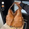 Женская сумка новая уличная тенденция однотонная нейлоновая сумка через плечо кроссбоди многокарманная многоцелевая женская сумка сумка большой вместимости