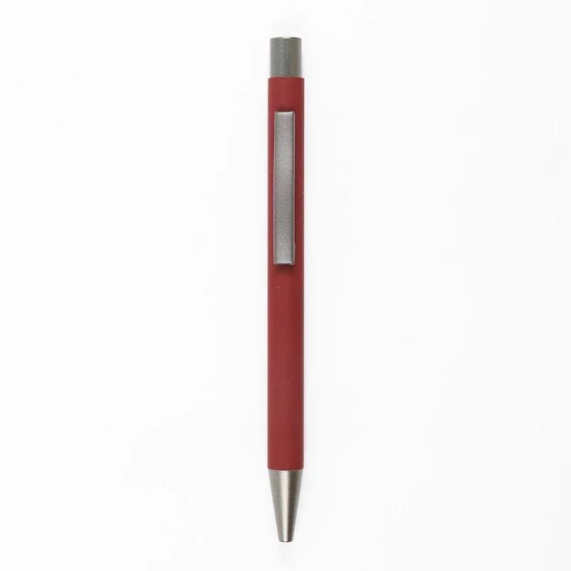 20-200 Pens Wholesale Metal Ballpoint Pen Advertising Pen Rubber Texture Custom Logo Text Laser Engraving Customizable Name Logo
