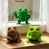 Лягушка 3D-печать Забавная Милая Жаба Настольное Украшение Коллекционная Скульптура Животного для Декора Полки Дома и Офиса
