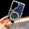 Блестящий держатель Fulcrum для Samsung S26Ultra, роскошный чехол для мобильного телефона с бриллиантами S25Plus A17/A56
