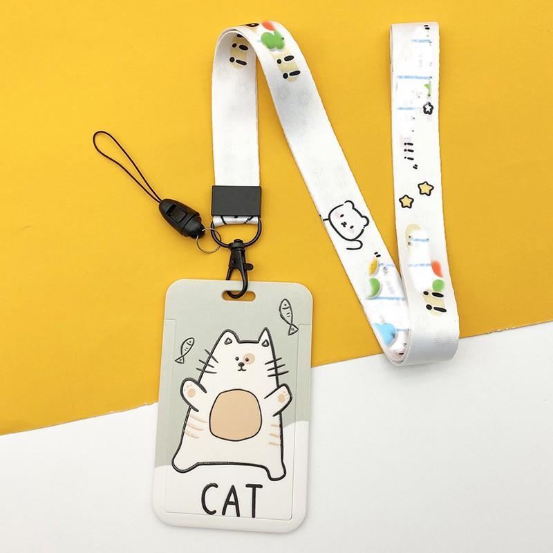 Держатель для карт с изображением фруктов, чехол для бизнес-бейджа из АБС-пластика, чехол для сотрудника, студенческий ремешок, держатель для удостоверения личности, имени