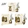 Travel Keychain Gnome with Inspirational Card, Still Hanging On, Keep Growing, Fine Healing Charm Your Path, Dwarf Key Ring for Bags Backpacks