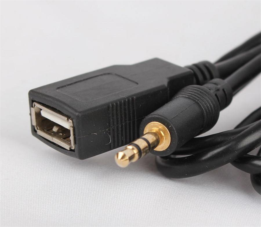 Автомобильный USB-адаптер Стерео Цифровой CD-чейнджер Интерфейс AUX 3,5 мм 12 В Для Honda