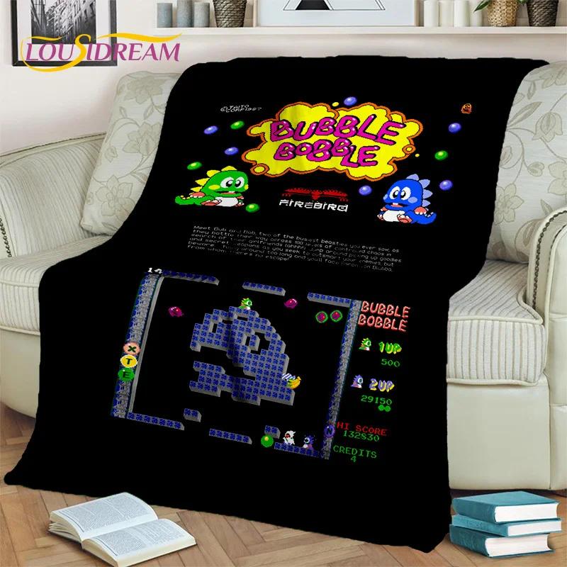 Мультфильм Bubble Bobble Game Gamer 3D одеяло, мягкое одеяло для дома, спальни, кровати, дивана, пикника, путешествия, офиса, одеяло, детское одеяло