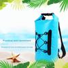 Водонепроницаемый сухой мешок 15 л, большая вместимость, хорошая герметичность, регулируемый быстросъемный, износостойкий, плавающий, водонепроницаемый, мешок для хранения сухого рюкзака