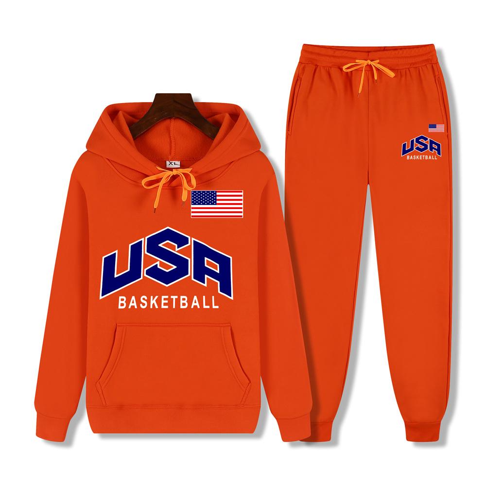 Новая уличная толстовка, модная весенне-осенняя пара, комплект из 2 предметов, повседневные толстовки с длинными рукавами + брючный костюм, спортивные пуловеры