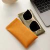 Soft PU Leather Sunglasses Glasses Bag Reading Case Sun Glasses Pouch Unisex Simple Eyewear Storage Bags Accessories
