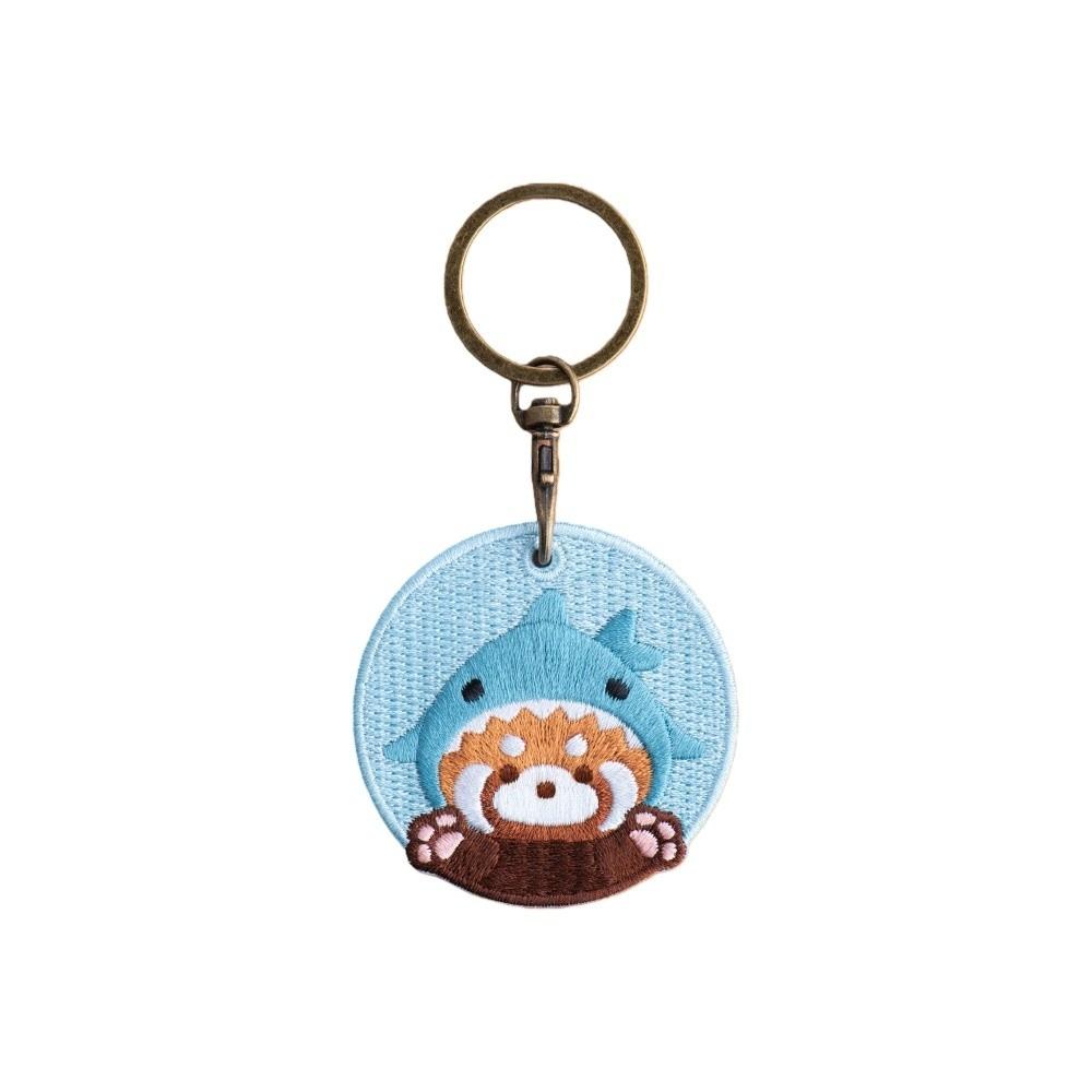 Creative Animal Pendant Double-sided Embroidery Costumed Red Panda Pendant Zoo Gift