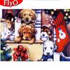 5D Full Drill Diamond Embroidery Dog Craft Kit New Arrival Diamond Painting Animal Mosaic Christmas Socks Home Decoration