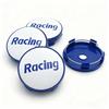 4pcs Racing Letter Logo Emblem Car Wheel Center Caps 60mm 56mm Wheels Hub Centre Cap Rim Hubcaps Cover Replace Car Accessories