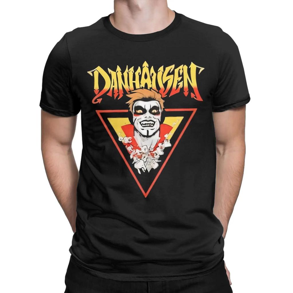 Футболки для рестлера Danhausen Спортивная Винтажная Мода Рок Футболка С круглым вырезом Повседневная Свободная Короткий рукав Одежда с принтом Подарок для фанатов Унисекс