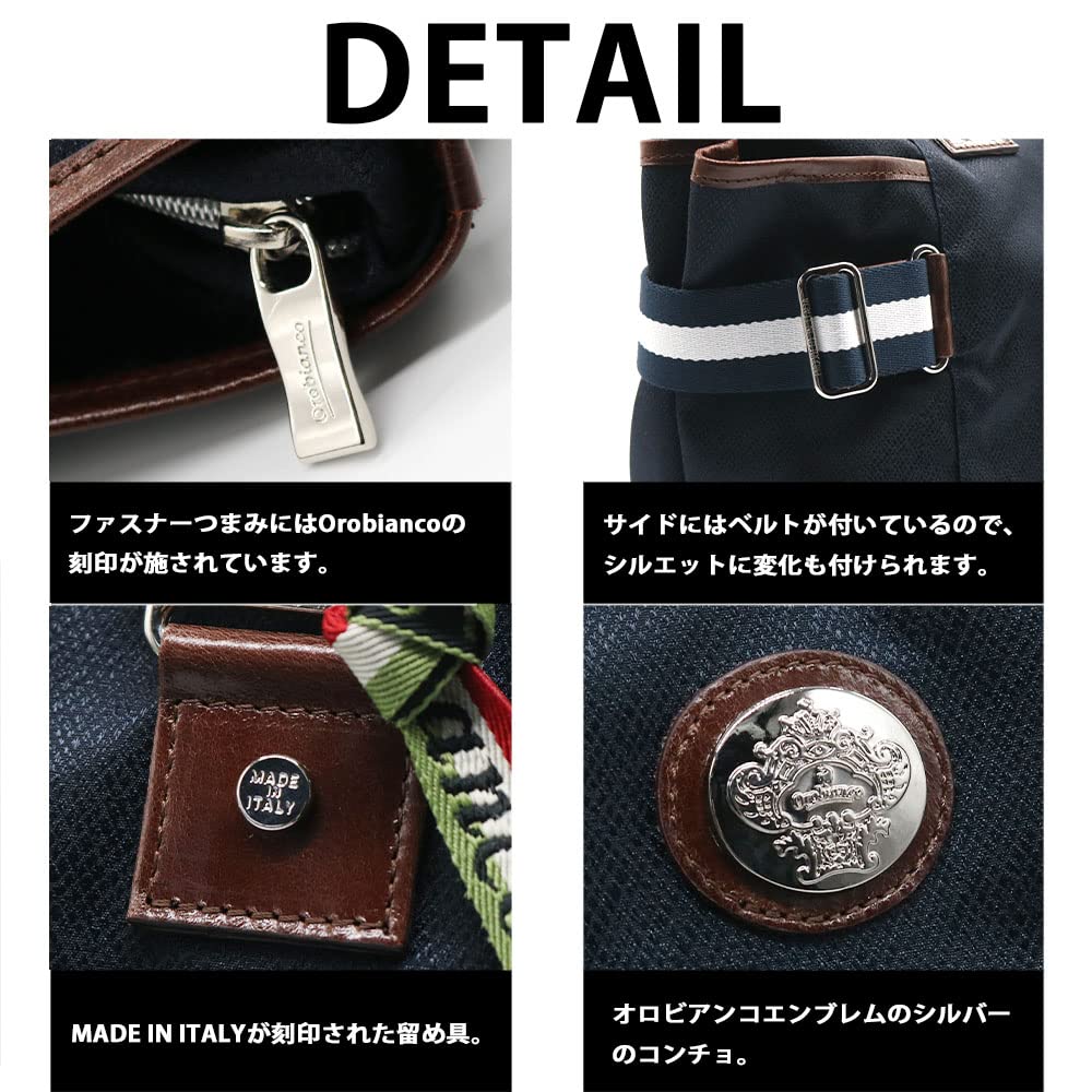 Сумка-тоут Limona из натуральной кожи из нейлона, большая вместимость, сумка для офиса из нейлона для поездок на работу, бренд TRISSA [Orobianco] для мужчин [Сделано в Италии] [Товар] GRYDA-C (СИНИЙ