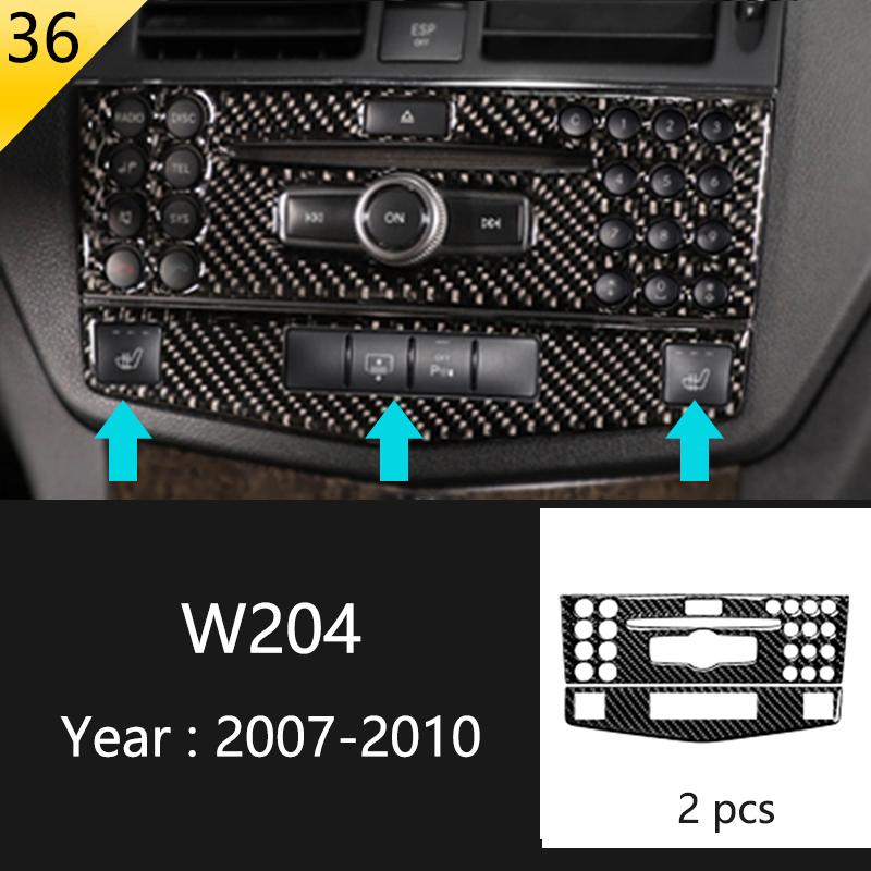 Для Mercedes Benz C Class W204 C180 C200 C260 автомобильная панель окна двери из углеродного волокна полоса защитная отделка наклейка аксессуары