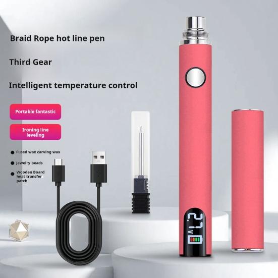 Комплект паяльника с цифровым дисплеем, регулируемой температурой, портативный, легкий, перезаряжаемый, набор для паяльника