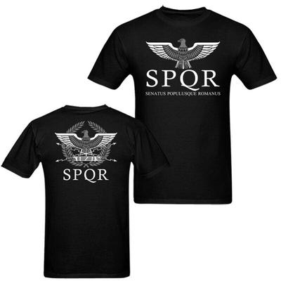 SPQR Орел Рим Латинский Мужская Футболка Унисекс Новая Весна Высокоэластичный Хлопок Новые Забавные Футболки Футболки Харадзюку Уличная Одежда