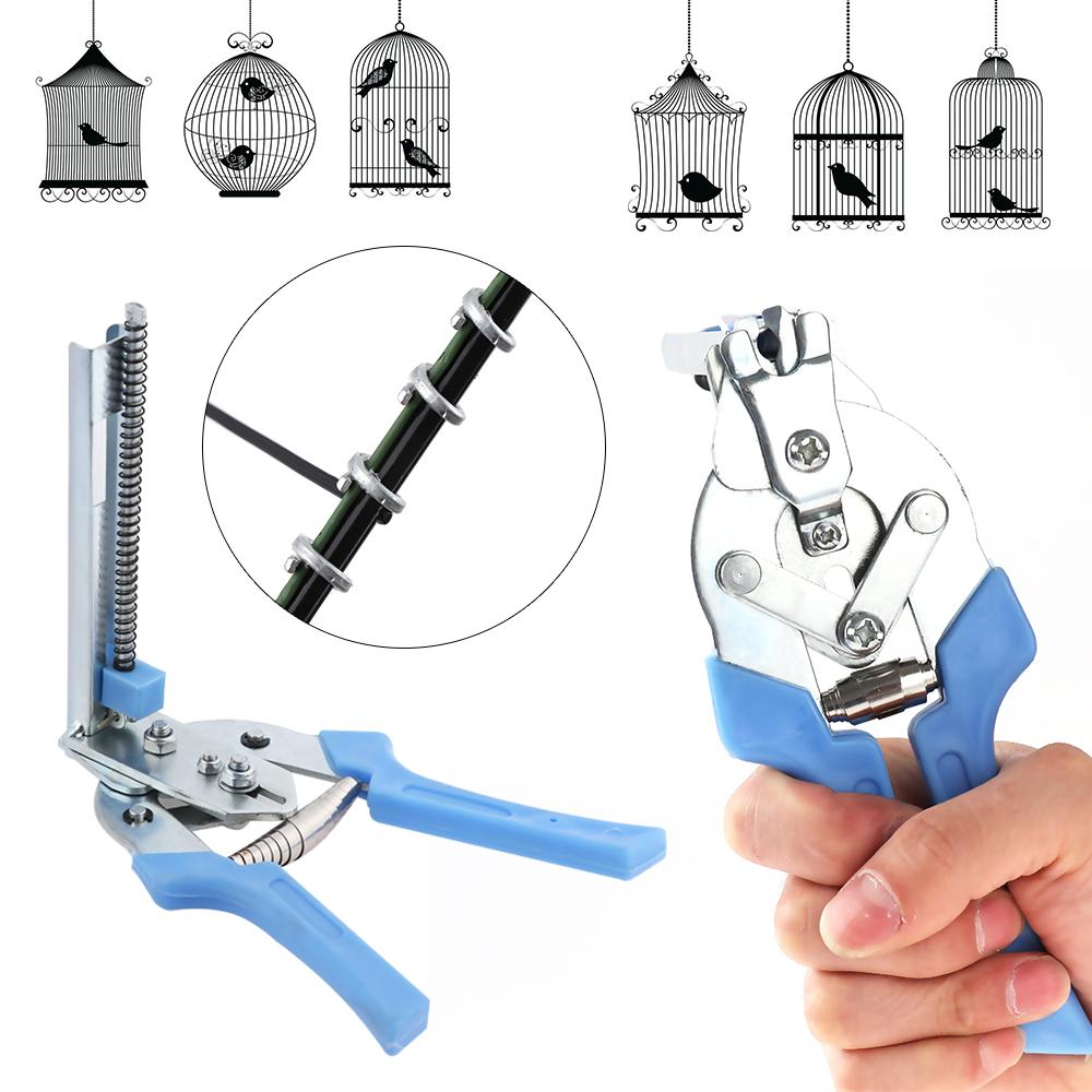 Durable Anti-slip Handle Mesh Cage M Clips/Staples Hog Ring Plier Bird Chicken Hand Tools
