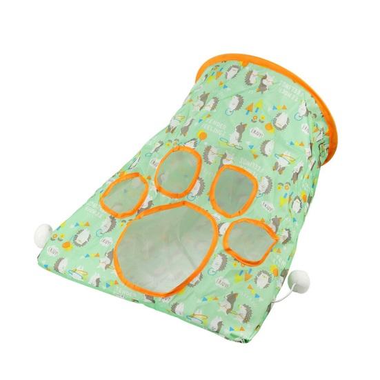 Cat Tunnel Toy Foldable Kitty Tunnel Bag for Indoor Peekaboo Interactive Play Multifunctional Flexible Cat Tunnel Toy with Little Mouse Toy Ball